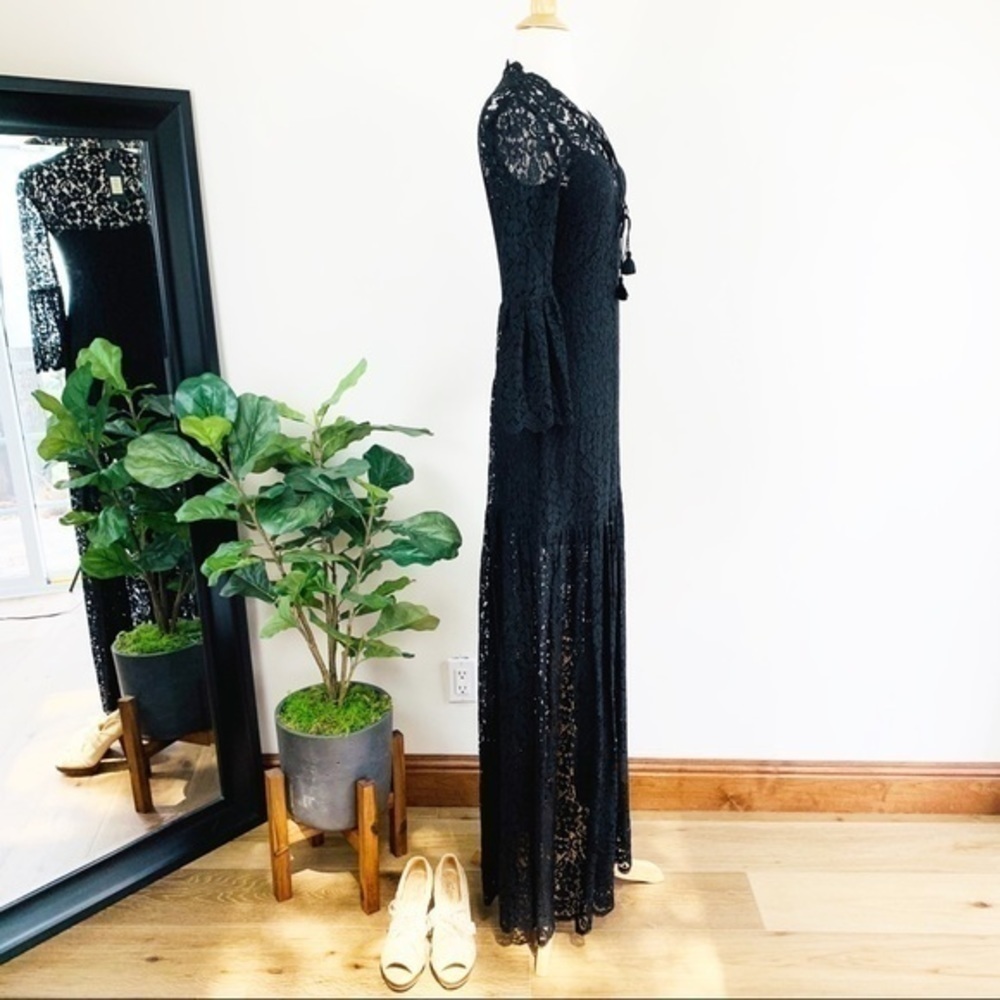 💋Rachel Zoe Adoni black lace maxi dress - Picture 5 of 16